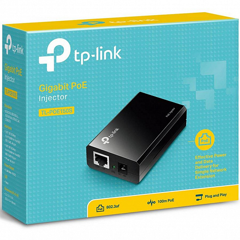 Gigabit Ethernet PoE-инжектор TP-Link TL-PoE150S