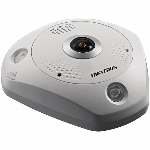 Вандалостойкая IP-камера Hikvision DS-2CD6332FWD-IVS с объективом «рыбий глаз»