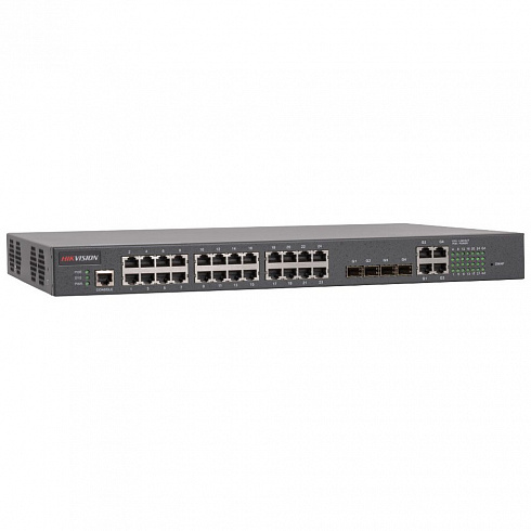 Управляемый PoE-коммутатор Hikvision DS-3D2228P с 24 PoE-портами