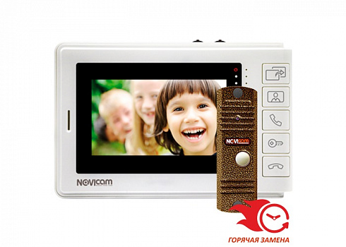 Комплект видеодомофона Novicam SMILE 4 KIT