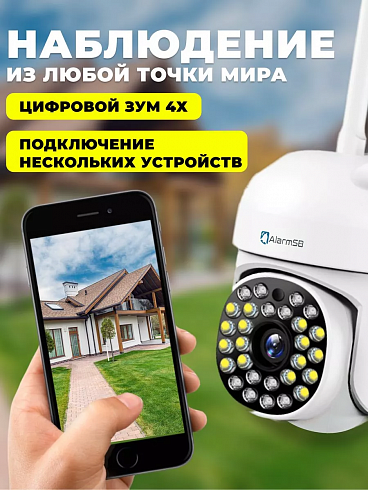 WIFI PTZ 3 MP Смарт камера беспроводная HTV-IP-QWZ522 в Тюмени от компании "АгатСБ.ру"