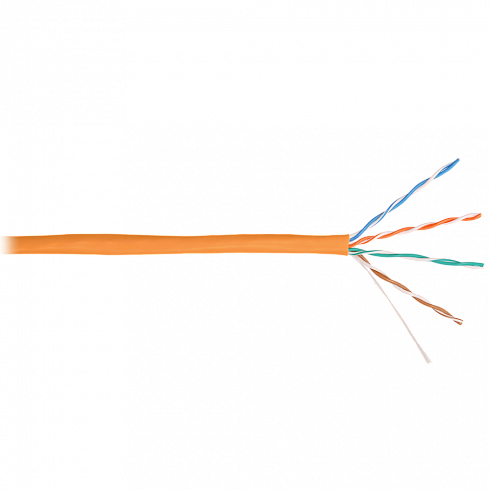 Кабель NIKOLAN NKL 4100C-OR U/UTP пожаробезопасный