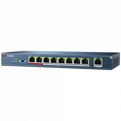 PoE-коммутатор Hikvision DS-3E0109P-E с 8 PoE-портами