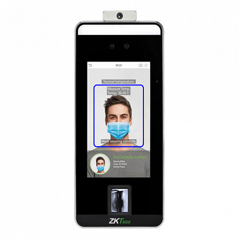 Терминал СКУД с распознаванием лиц и измерением температуры ZKTeco SpeedFace-V5L[TD]