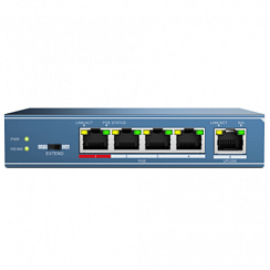 Неуправляемый Fast Ethernet PoE-коммутатор HiWatch DS-S504P